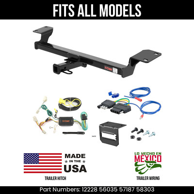 For 09-13 Toyota Matrix Trailer Hitch + 5Pin Wiring Fits All Models Curt Tow Kit