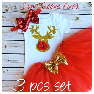 red outfit baby girl