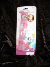 NEW by DISNEY PRINCESS, CHARM SLAP PINK BRACELET 4 CHARMS AGES 3 , FREE SHIP