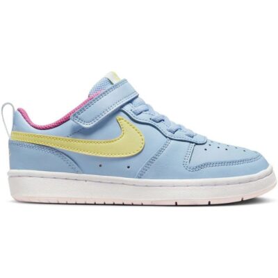 Nike Mädchen Schuhe Court Borough Low 2 (PSV) - 405 (Cobalt Bliss/Lite Lemon Twi