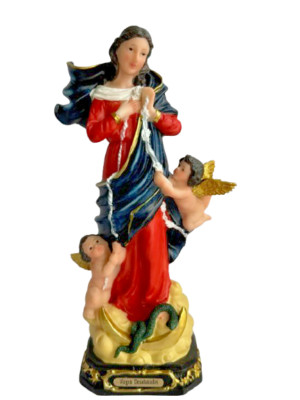Virgen  Desatanudos 8.5'' Patrona De Las Personas Con Vidas Anudadas Resin