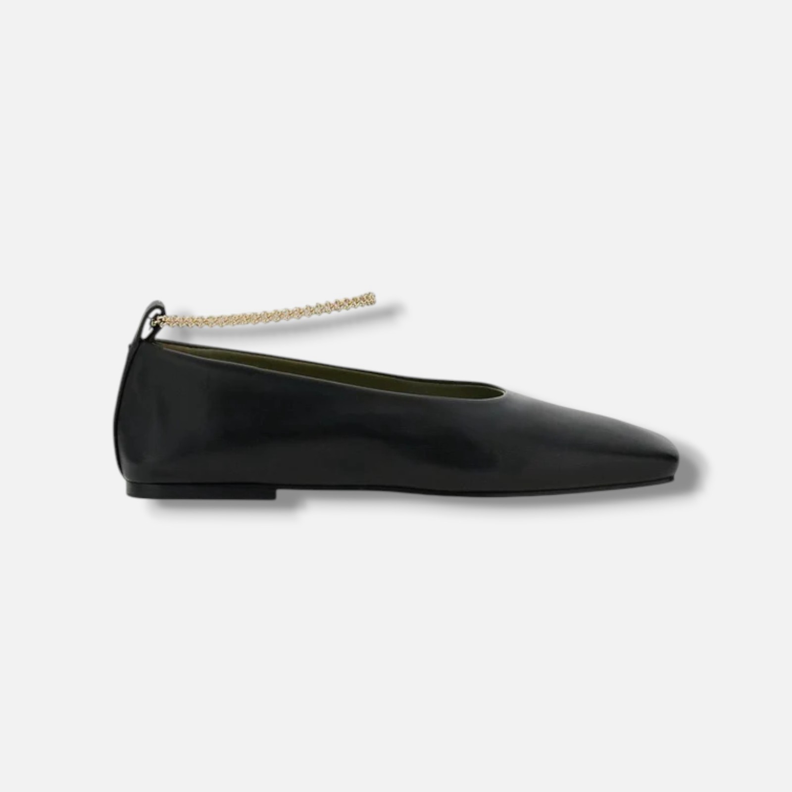 Maria Luca Women's Black Augusta Leather Ballet Flats Shoe Size 35.5