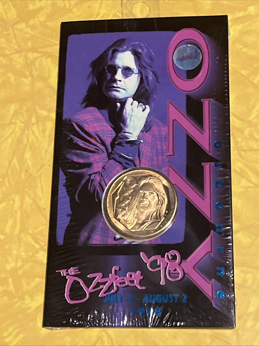 RARE Ozzy Osbourne Ozzfest 1998 Coin July 3-August 2.MINT SEALED