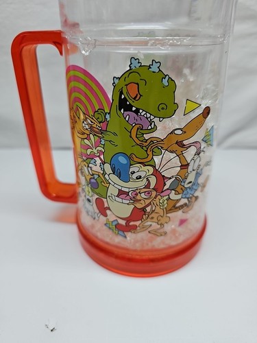 Nicktoon Gefrierschrank Bier, Slushie Becher 16 Unzen Glas Catdog Rugrats Ren Stimpy - Bild 2 von 5