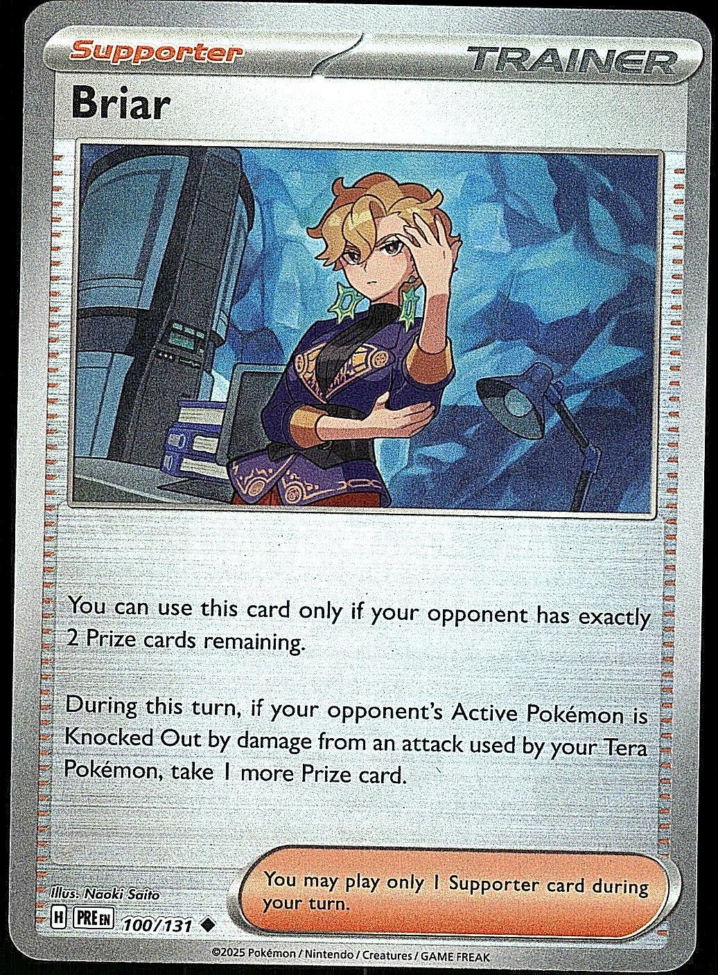 Briar (Poke Ball Pattern) 100/131 Holo Uncommon Prismatic Evolutions Pokemon NM