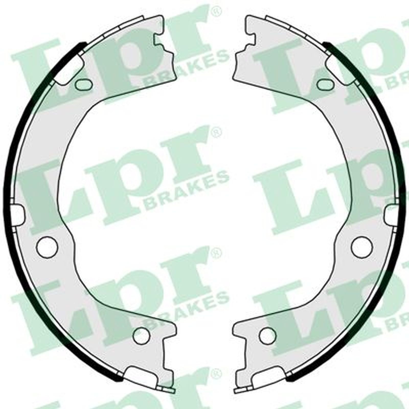 ORIGINAL® Lpr 01047 Bremsbackensatz, Feststellbremse Hinten für Kia SORENTO I