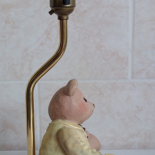 Atlantic Mold Teddy Bear Lamp Ceramic Nursery Children Retro Style H 30cm - Picture 8 of 23