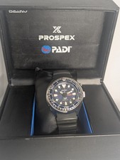 Rare Seiko SUN065 GMT Prospex Padi Solar Kinetic 5M85-0AB0 Blue Dial Watch Men