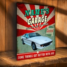 Personalised TVR Tasmin Garage Workshop Shed Vintage Metal Wall Sign Gift CS30