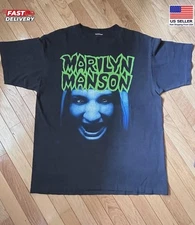 Vintage Style Marilyn Manson This Is Your World 1994 T-Shirt Double Sides