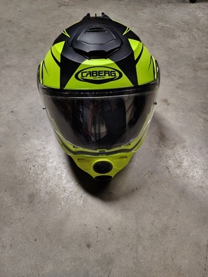Caberg Droid Patriot L 59-60 Gr. 1580+ 50. Lime Green w- Black Motorcycle Helmet