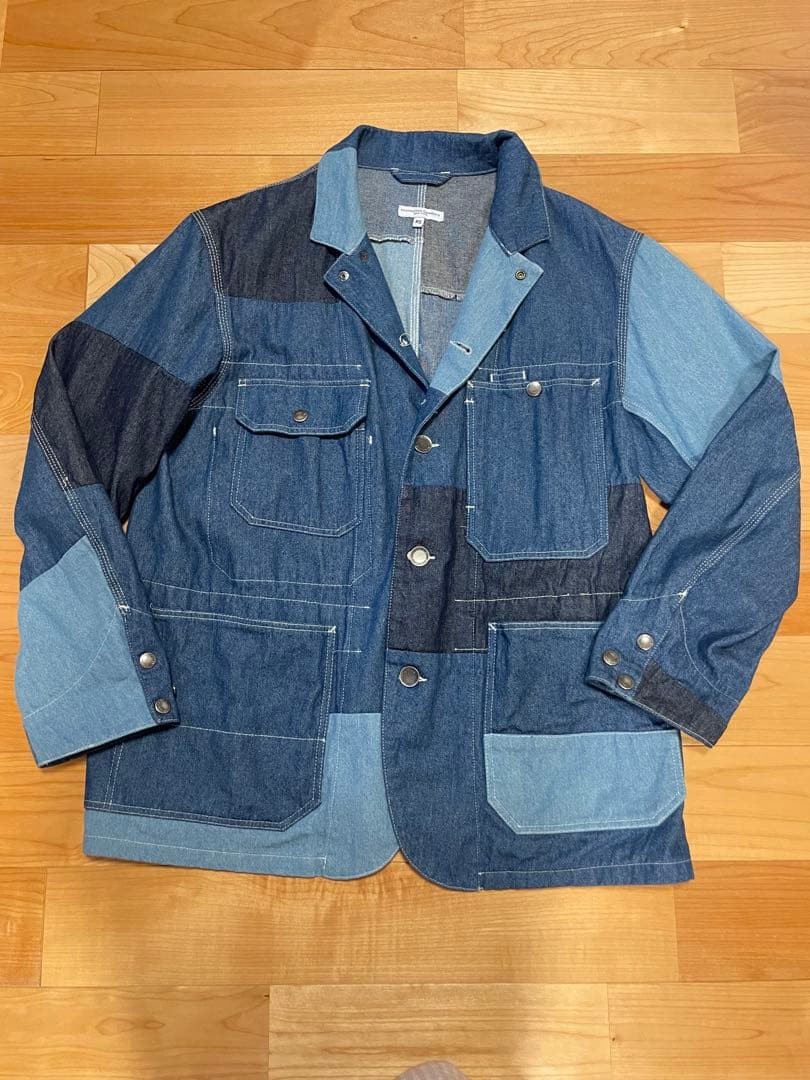 Engineered Garments Men's Denim Patchwork Jacket … - image 1
