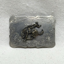 Western Belt Buckle Cowboy Bronco Rodeo Horse