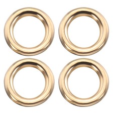 Brass O Ring, 4pcs 0.3" Inner Dia Solid Brass Circle Loop Buckle
