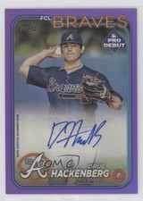 2024 Topps Pro Debut Purple Foil Auto 97/299 Drue Hackenberg #PD-93 Auto 09ou