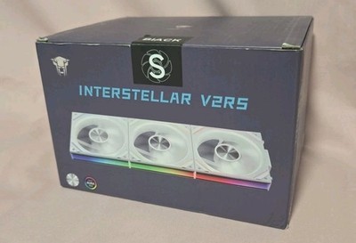 Interstellar V2RS Cooling Fans white Aura RGB  Daisy Chain Cooler 