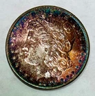 Incredibly Toned 1896 Morgan Silver Dollar, Brilliant Uncirculated