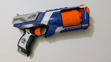 Nerf N-Strike Elite Strongarm Blaster Toy Soft Dart Gun w/6 Blue Darts