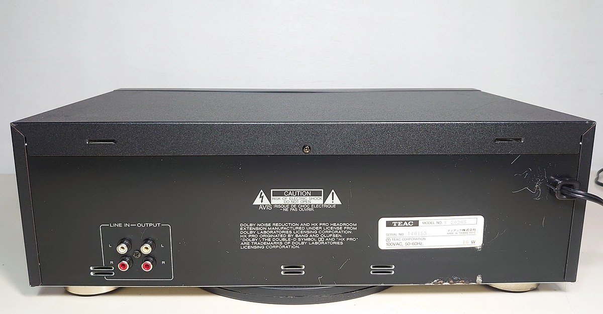 TEAC V-2020S 3-Head Stereo Cassette Deck Dolby S NR HX PRO