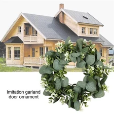30cm Eucalyptus Wreath Wall Garden Spring Green Plant Planter Ornaments