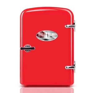 Yssoa Mini Fenêtre d'observation du réfrigérateur 4-Liter Six 12 Oz Cans Portable Compact