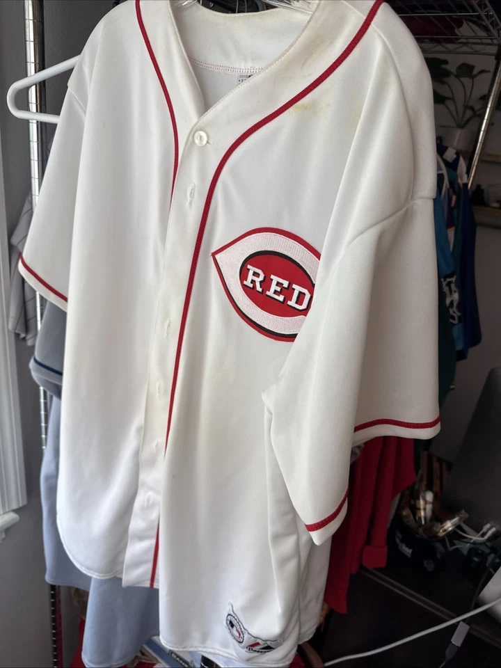 Camiseta Homer Bailey Blanca Cincinnati Reds Majestuosa Auténtica 2xl Foto 2 de 4