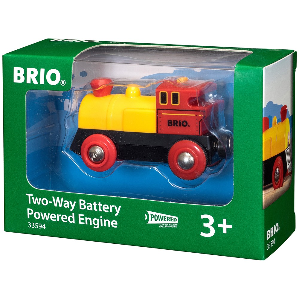 BRIO Battery Train Two Directions Wooden Railway Engine 33594