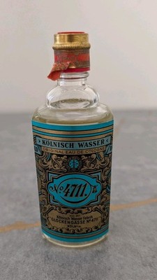 Rare No. 4711 Eau De Cologne Kolnisch Wasser Embossed bottle 1.86 fl oz Sealed