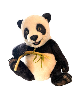 2000 R. JOHN WRIGHT BABY BEAR COLLECTION BAO BAO PANDA #102/500 BOX COA