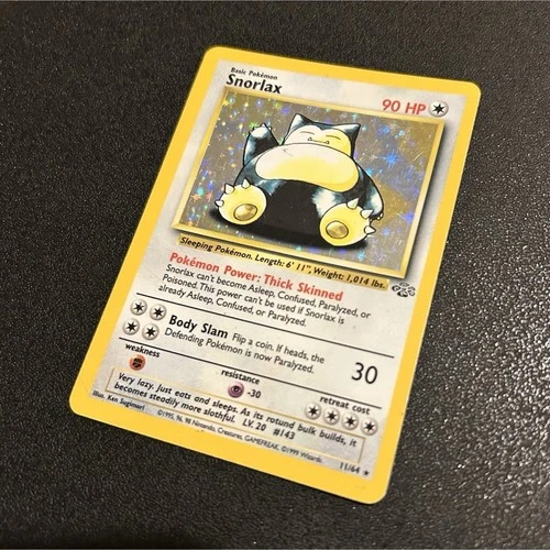 Pokémon Snorlax 11/64 Jungle Holo Rare 90 HP 1999 Wizards of the Coast Card