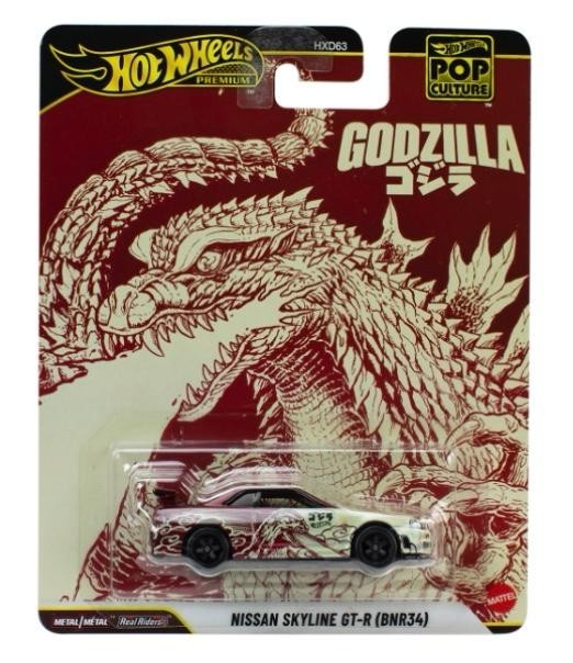 INHAND 2026 Hot Wheels Premium Pop Culture - Godzilla ' Nissan