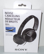 Sony MDR-ZX110NC Headband Wired Headphones - Black