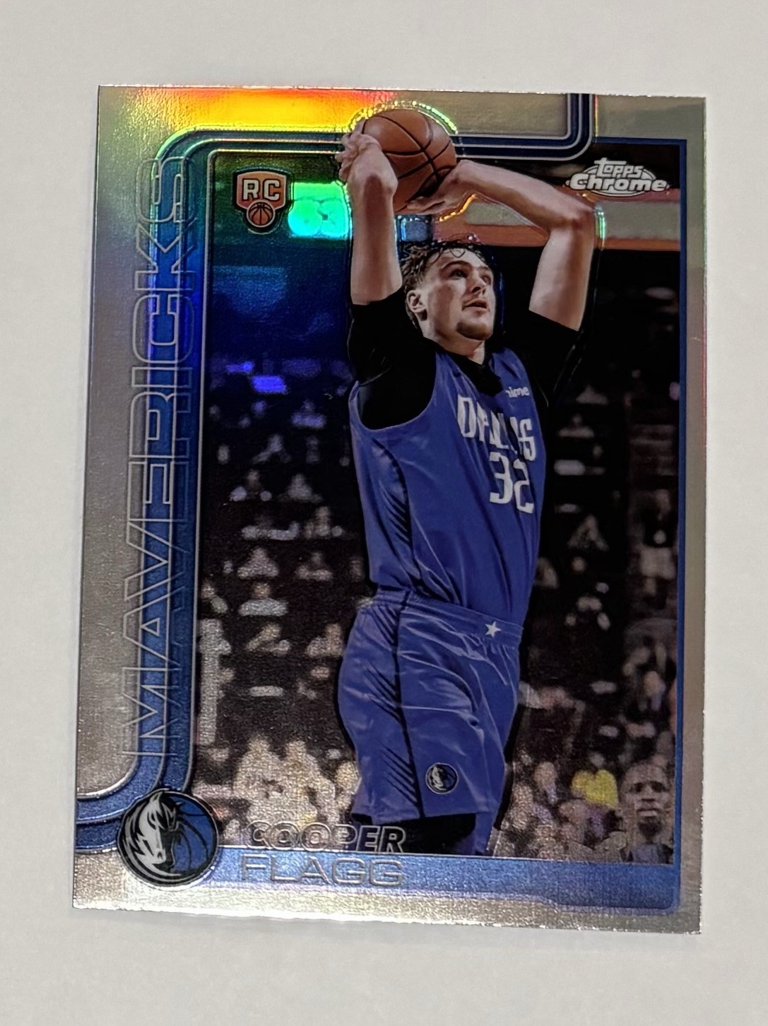 2025 Topps Chrome - Cooper Flagg #251 Silver Refractor (RC) - Dallas Mavericks