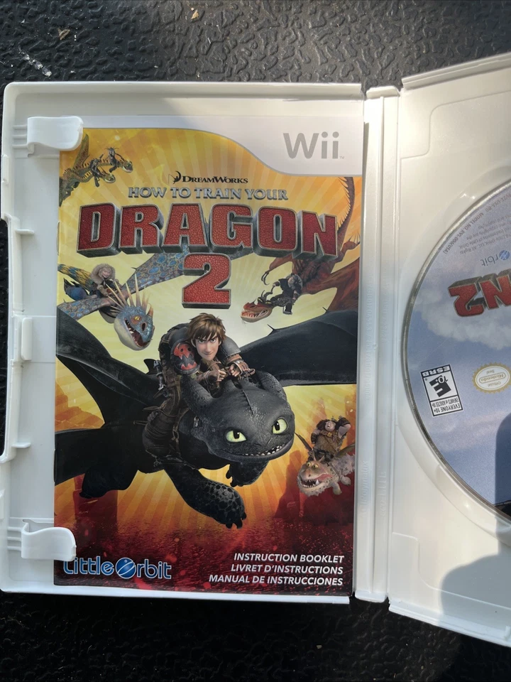 How to Train Your Dragon 2 Nintendo Wii Action Adventure Video Game CIB - Image 4 of 4