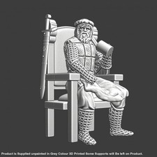 NCM016 Old medieval knight sitting and drinking