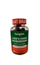 Lion's Mane Mushroom Gummies, Blueberry & Strawberry, 60 Pectin Gummies BB 06/27