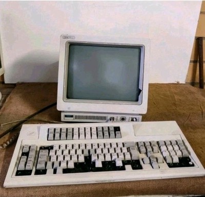 Vintage Computer IBM 3476 InfoWindow CRT + IBM Tastatur 1394317 RAR