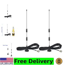 20-1300MHz Police Scanner Antenna HF VHF UHF Ham Radio BNC Male Antenna Magne...