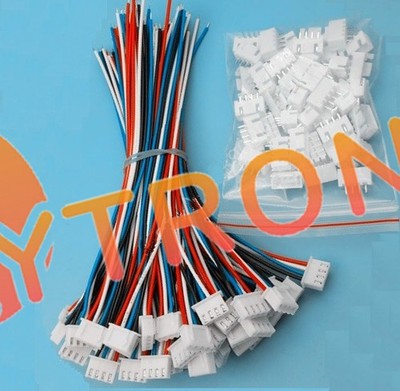50 Sets XH2.54 4Pin 1007 24AWG Single End 15cm Wire To Board Connector