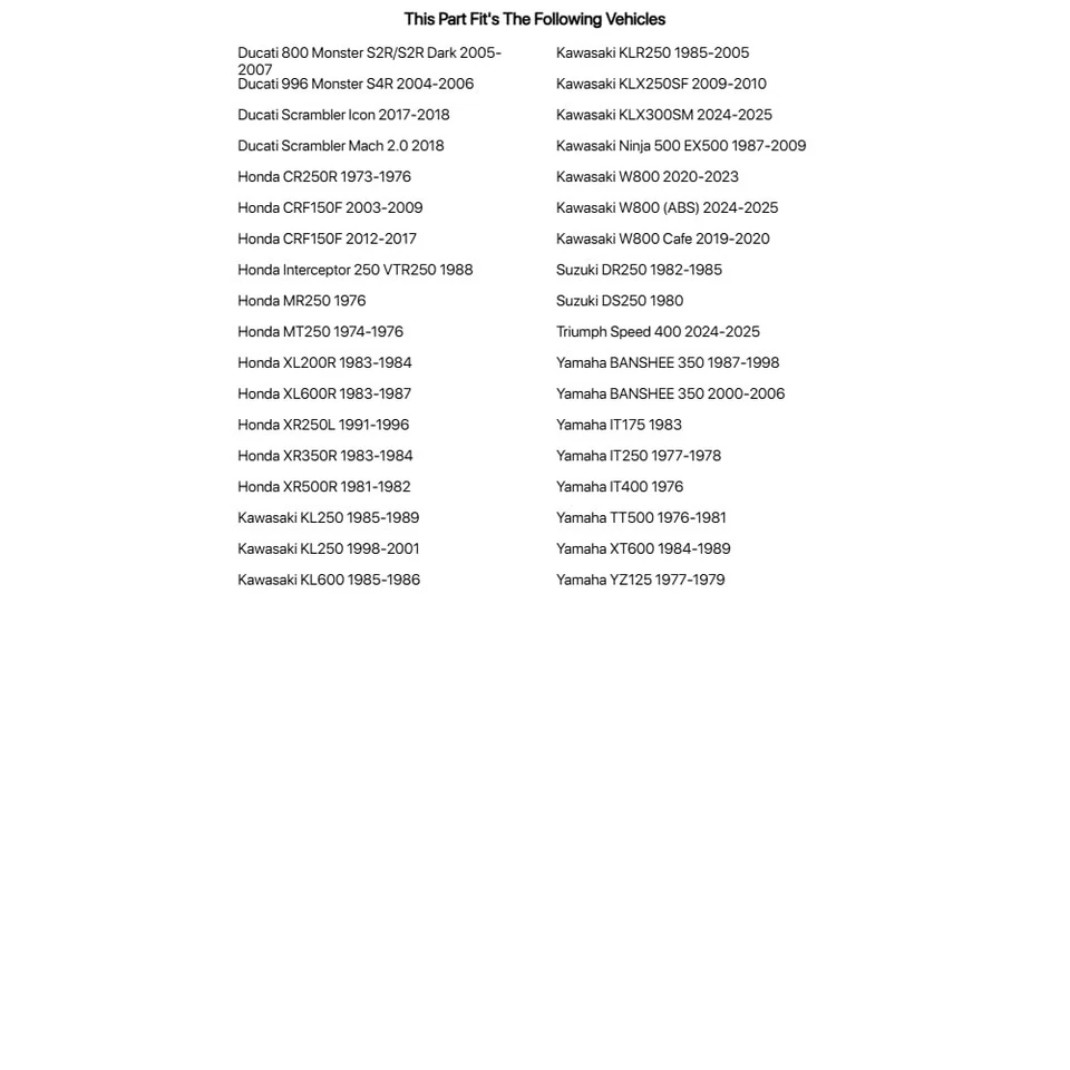 Cadena junta tórica Tusk 520 520x104 para Yamaha Banshee 350 1987-1998, 2000-2006 Foto 2 de 4