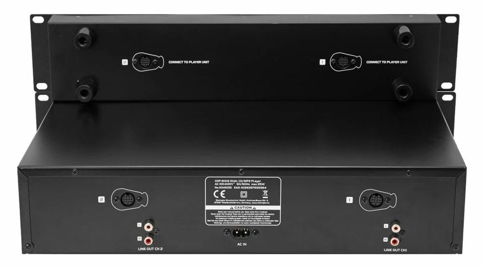 Omnitronic XDP-3002 Dual-CD-/MP3-Player DJ-Mix Doppel-Player Rack Audio-Player - Bild 4 von 4