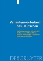 VariantenwöRterbuch Des Deutschen Ulrich Ammon