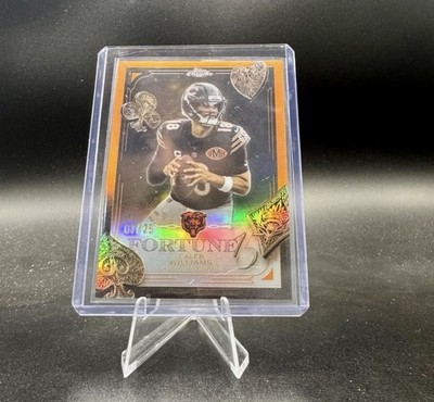 2025 Topps Chrome Caleb Williams Fortune 15 ORANGE /25 Bears SSP F15-16