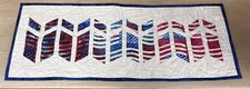 July Patriotic Woven Flag Table Runner