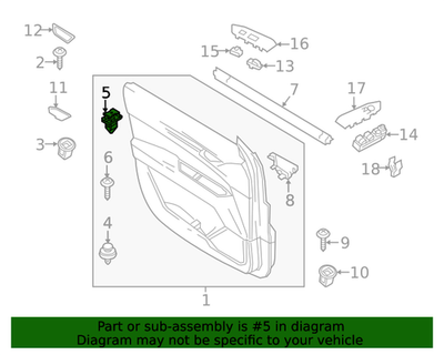 Genuine Mazda Door Trim Panel Upper Clip KB7W-68-AB1 | eBay