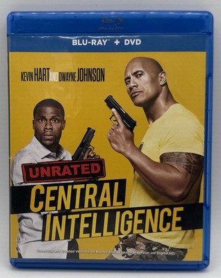 Central Intelligence Blu-ray + DVD Unrated 2 Discs Kevin Gary Dwayne Johnson