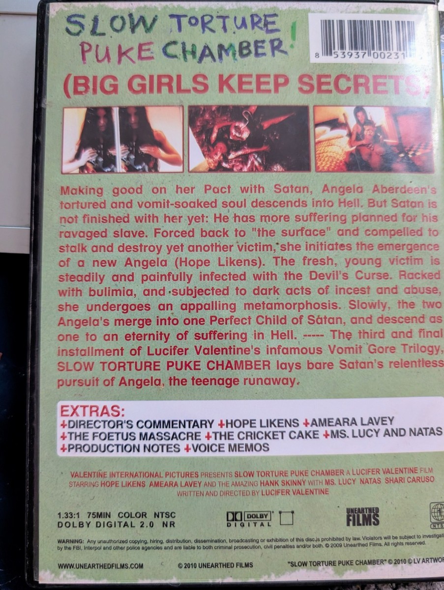 Slow Torture Puke Chamber (DVD, 2010) for sale online | eBay