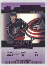 2022-23 Credentials Debut Ticket Access Purple 8/10 Nick Blankenburg #119 16eu