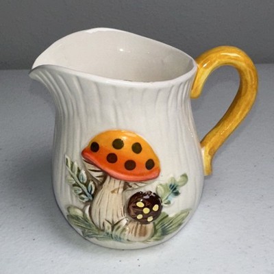 Vintage Sears & Roebuck Merry Mushroom small creamer pitcher 1978 Cottagecore