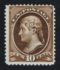 CKStamps: US Stamps Collection Scott#209b 10c Jefferson Mint H OG CV$3000